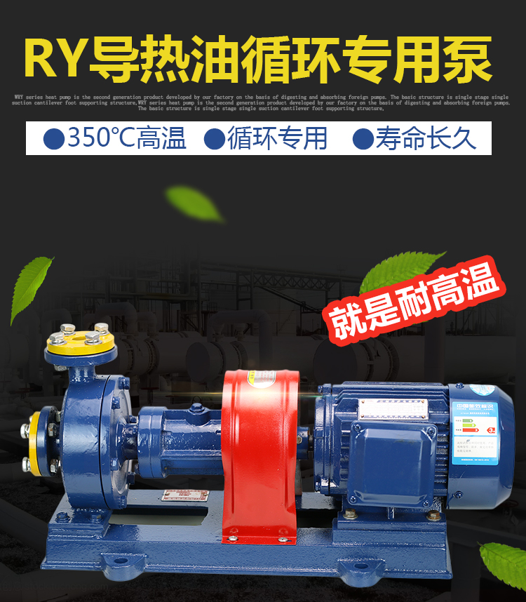 RY导热油泵,高温油泵,热油离心泵安装说明 高温泵,热油泵,热油离心泵,导热油泵