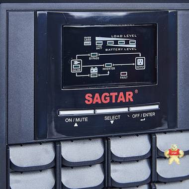 美国SAGTAR山特C3K 内置电池满载2400W后备延时5分钟在线式纯正玄波输出 10K不间断电源,C10K美国山特UPS,山特UPS电源C10K,山特不间断电源,山特UPS