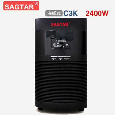 美国山特UPS电源C3K内置电池SAGTAR标机负载2400W后备延时5分钟在线式