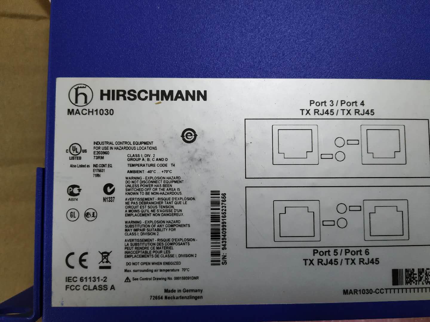 HIRSCHMANN 交换机 MACH1030 