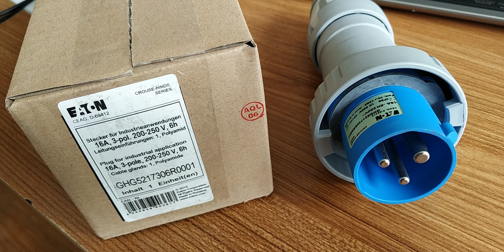 EATON ETN GHG52173086R0001 16A-6H 250V 