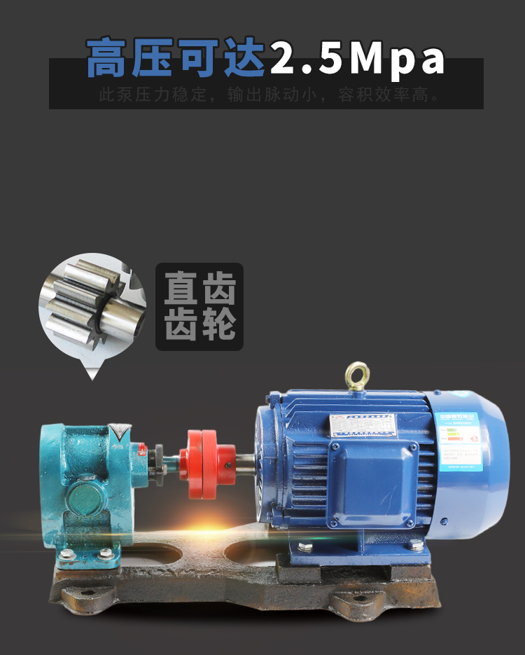硬齿耐磨2CY煤焦油泵单泵头价格介绍 齿轮泵,齿轮油泵,输送泵,润滑油泵