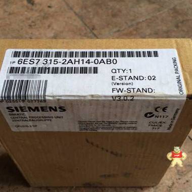 西门子模块现货6ES7315-2AH14-0AB0 
