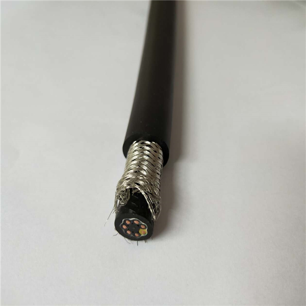 TRVVP5*0.75双护套带屏蔽拖链电缆 双护电缆,屏蔽型柔性电缆,双护套拖链电缆,5*0.75高柔性电缆,拖拽电缆
