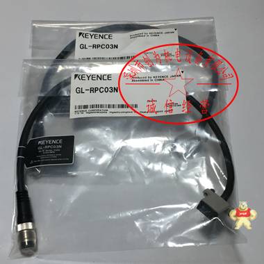 基恩士KEYENCE光电传感器连接线GL-RPC03N，全新的装现货GL-RPC03N 