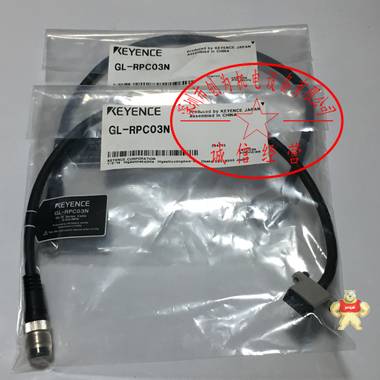 基恩士KEYENCE光電傳感器連接線GL-RPC03N，全新的裝現(xiàn)貨GL-RPC03N 