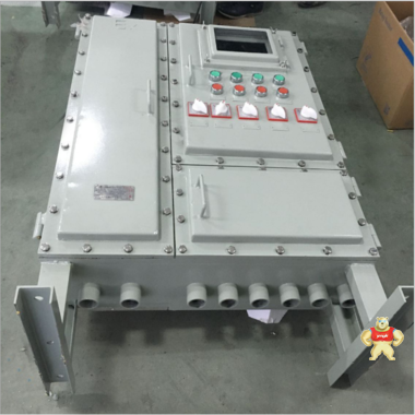 22KW防爆变频器控制箱(带散热片) 立式钢板焊接带玻璃窗防爆箱