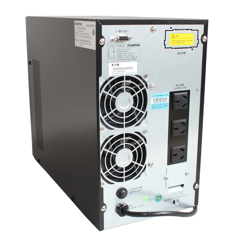 山特ups不间断电源C3K在线式内置电池3KVA/2400W电脑断电延时稳压