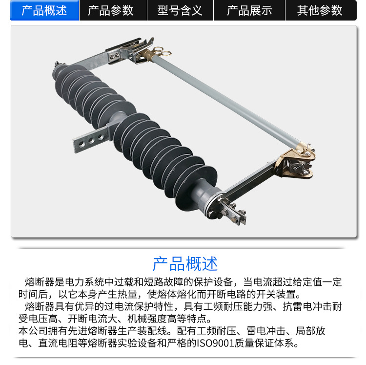 风电场35KV高压熔断器带熔丝HGRW1-35/200A高海拔*** 