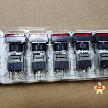 FUJI 富士 矩形红色带灯按钮开关 AH164-TLR11E3 现货 FUJI,富士,AH164-TLR11E3