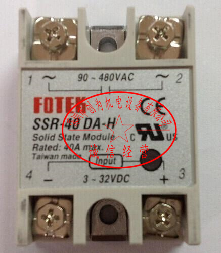 台湾阳明FOTEK固态继电器SSR-40DA,,全新原装现货 