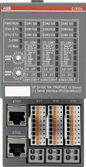 ABB PROFINET I/O 通讯接口模块 CI504-PNIO ABB授权代理商 ABB,PLC模块,CI504-PNIO,代理商