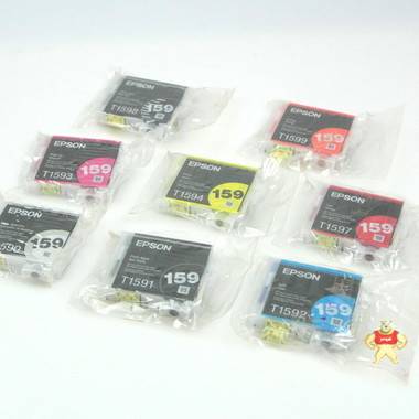 Lot of 8 GENUINE EPSON 159 T159 INK CARTRIDGES FOR PHOTO R20 