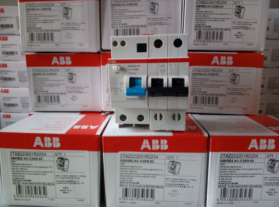 ABB-GSH203AC-C25/0.03-漏电保护断路器漏电保护断路器参数,剩余电流动作保护器,ABB漏电断路器,漏电开关
