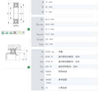 FAG轴承 FAG进口轴承 FAG深沟球轴承6000 6001 6205 6202 6302 2Z  2RSR