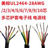 现货直销 多芯线2464-26AWG/2芯多股镀锡线 PVC柔软美标护套线