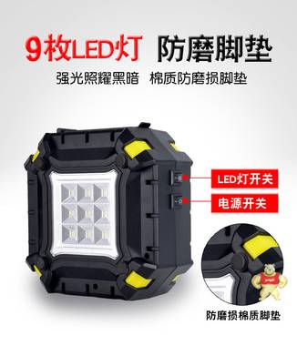 LED照光车载充气泵 应急轮胎数显充气机 便携式智能测胎压打气机 