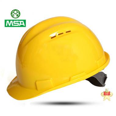 梅思安PE安全帽 新款头部防护安全帽 红色 白色 黄色 蓝色 