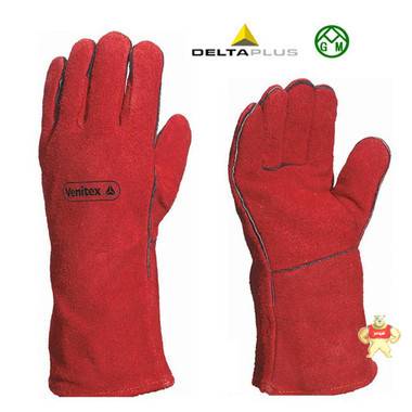 代尔塔205515焊接用防热手套 专业焊工手部防护手套 
