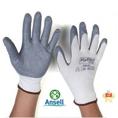 安思尔11-800通用型丁腈发泡手套 机械加工防护手套 