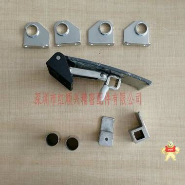 HS-180-3烘烤箱方圆杆门锁,拉杆锁大型工业设备老化箱门拉手 