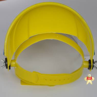 87型黄顶有机玻璃头戴式电焊面罩防护面屏透明面罩焊接面罩防溅 