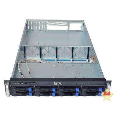 2U热插拔服务器机箱8盘位机架式网吧数据存储机箱温控风扇带背板 