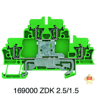 ZDK 2.5PE 正品魏德米勒弹簧系接线端子1690000000双层接地端子 魏德米勒,接线座,端子,电源