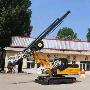 廠家直銷(xiāo)輪式旋挖鉆機(jī) 大孔徑建筑地基鉆孔機(jī) 螺旋打樁機(jī) 