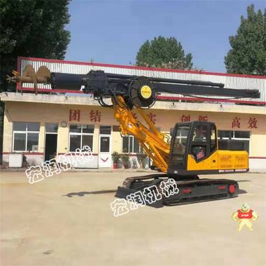 廠家直銷(xiāo)輪式旋挖鉆機(jī) 大孔徑建筑地基鉆孔機(jī) 螺旋打樁機(jī) 