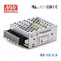 原裝正品臺(tái)灣明緯電源RS-15-3.3 15W 3.3V3A 單路輸出明緯開關(guān)電源