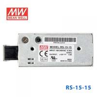 臺(tái)灣明緯電源RS-15-15 15W 15V1A 單路輸出明緯開關(guān)電源
