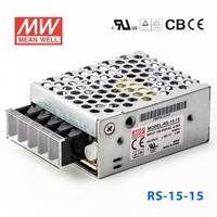 臺(tái)灣明緯電源RS-15-15 15W 15V1A 單路輸出明緯開關(guān)電源