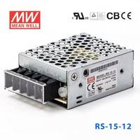 臺(tái)灣明緯電源RS-15-12 15W 12V1.3A 單路輸出明緯開關(guān)電源