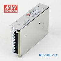 正品明纬电源RS-100-12 100W 12V8.5A 单路输出明纬电源(G3系列-高性能内置有外壳)
