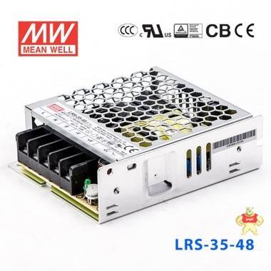 LRS-35-12 36W 12V3A单路输出超薄型低空载损耗明纬开关电源 明纬开关电源,明纬电源,明纬电源官网,MEANWELL,LRS-35-12