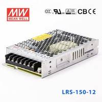 明纬电源LRS-150-12 150W 12V12.5A输出（输入电压开关选择型)明纬超薄高性能开关电源