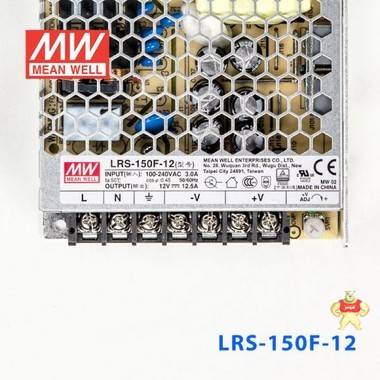 台湾明纬电源LRS-150F-36 154.8W 36V4.3A输出 (全电压输入型)明纬超薄高性能开关电源 明纬开关电源,明纬电源,台湾明纬官网,MEAN WELL,LRS-150F-36