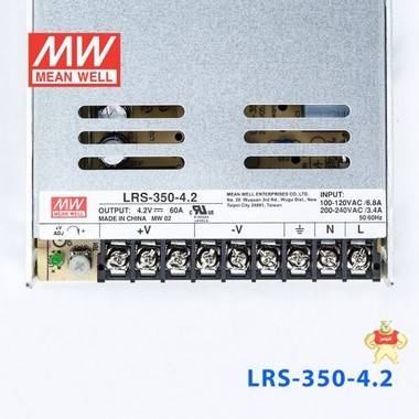 台湾明纬电源LRS-350-5 300W 5V60A输出（输入电压开关选择型)明纬超薄高性能开关电源 明纬电源,明纬开关电源,台湾明纬,MEAN WELL,LRS-350-5