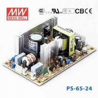 大量現(xiàn)貨原裝正品明緯電源PS-65-24 65W 24V 2.7A 單路輸出無(wú)外殼PCB板明緯開關(guān)電源
