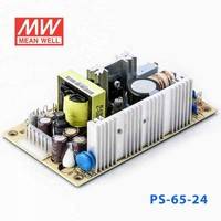 大量現(xiàn)貨原裝正品明緯電源PS-65-24 65W 24V 2.7A 單路輸出無(wú)外殼PCB板明緯開關(guān)電源