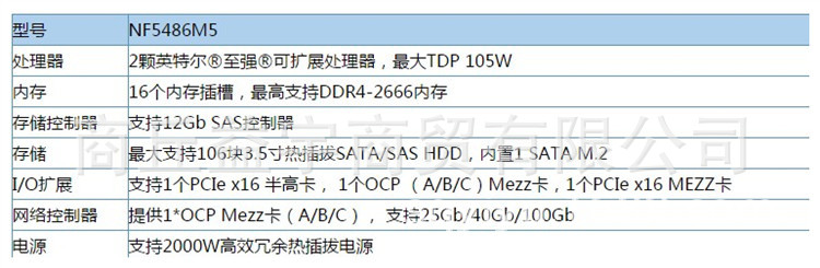 浪潮英信服务器NF5486M5标准4U服务器32GDDR4-2666内存 
