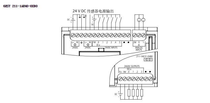 西门子 6ES7 211-1AE40-0XB0型CPU6入/4出(数字量)，2路输入(模拟量)，1211CPU DC/D 6ES7 211-1AE40-0XB0,s7-1200,西门子,cpu,6es7