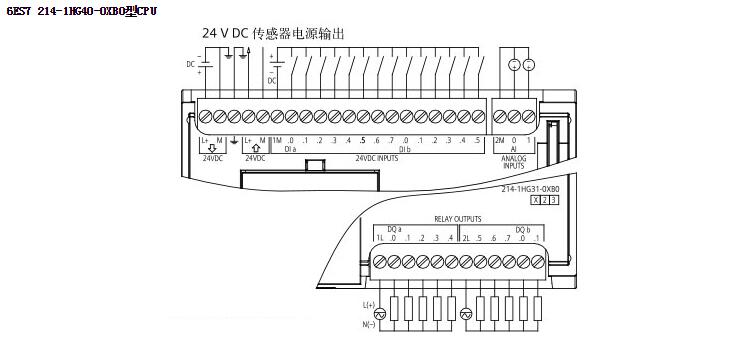 西门子6ES7 214-1HG40-0XB0型CPU14入/10出(数字量)，2路输入(模拟量)，1214CPU DC/ 6ES7 214-1HG40-0XB0,s7-1200,西门子,cpu,6es7