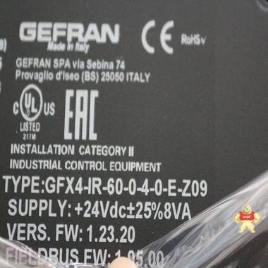 全新GEFRAN杰弗伦控制器升级替代40T-96-4-15-RR00-001 