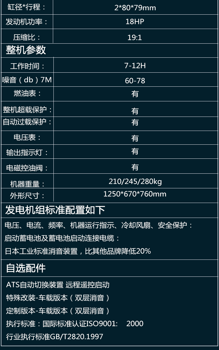 静音15千瓦柴油发电机大泽动力 