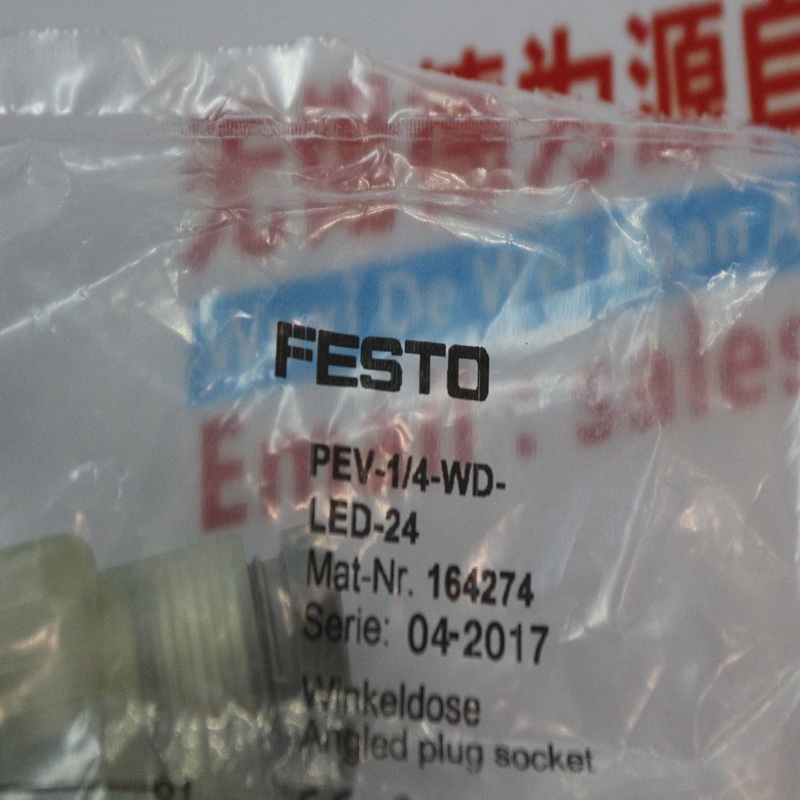 FESTO 直角式插头插座 PEV-1/4-WD-LED-24