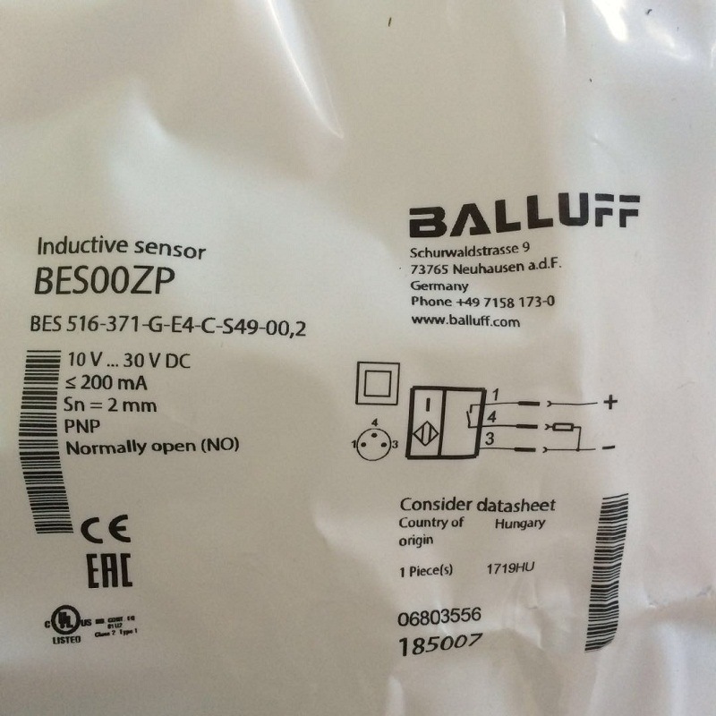 新品德国巴鲁夫BALLUFF传感器BES 516-371-G-E4-C-S49-00.2