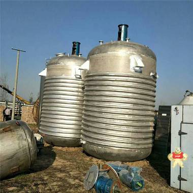 二手反應釜 二手1立方-30立方不銹鋼電加熱反應釜 太極搪瓷反應釜 