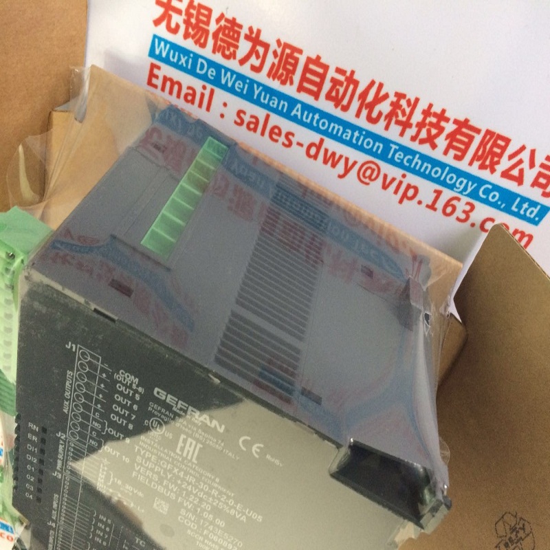 无锡德为源优势供应意大利GEFRAN杰佛伦传感器MN22-6-M-B35D-4-U-E(配三根母头电缆)